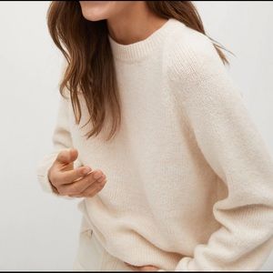 NWT - Mango Oversized Cream Sweater
